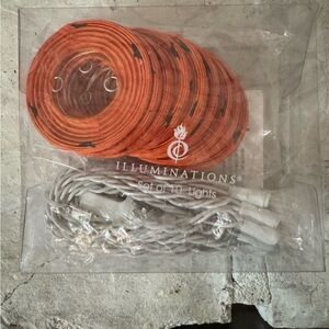 Vibrant Orange Party Lights